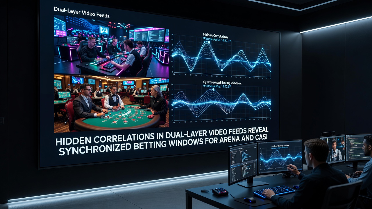 Technical breakdown of dual-layer feed with highlighted correlation points between arena objectives and casino cycles
