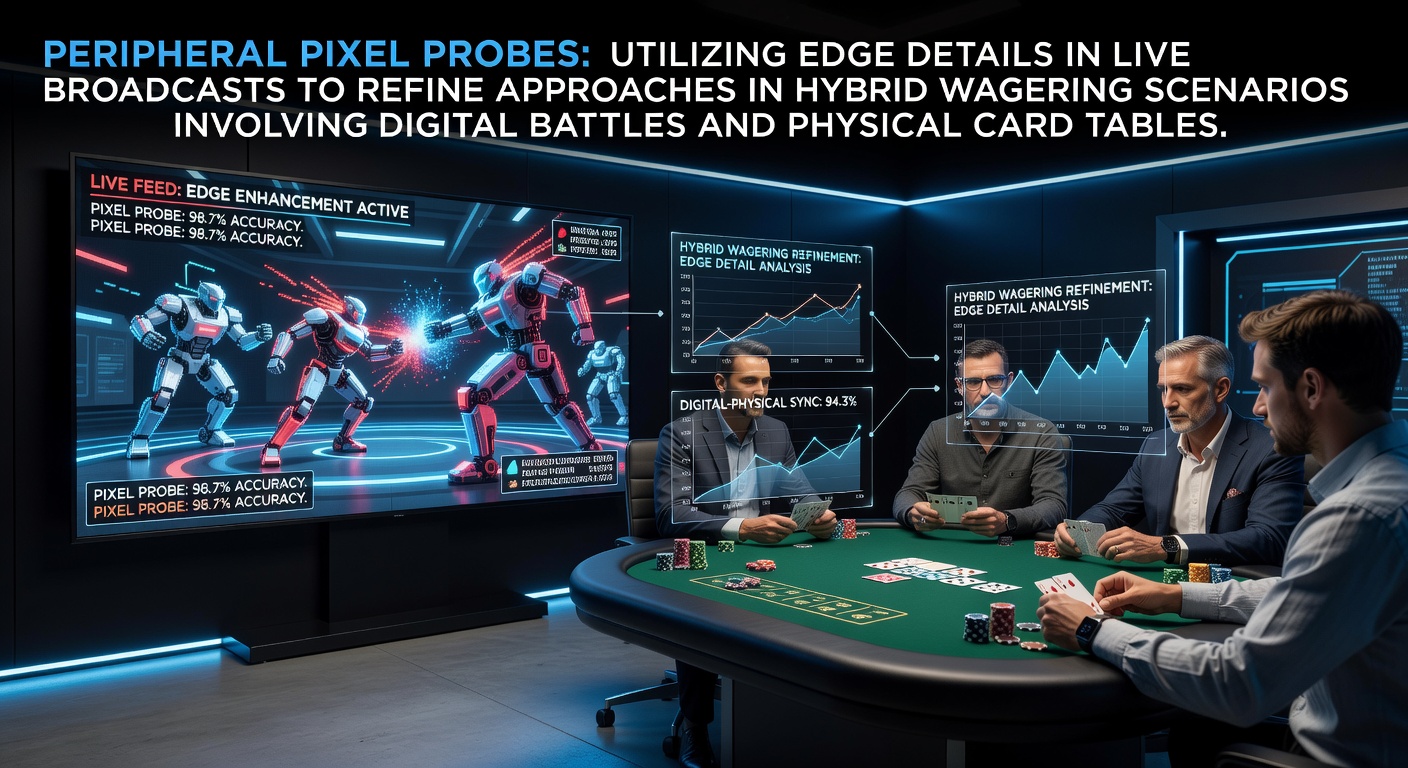 Live broadcast feed showing edge pixel analysis overlays on a hybrid esports and casino stream interface