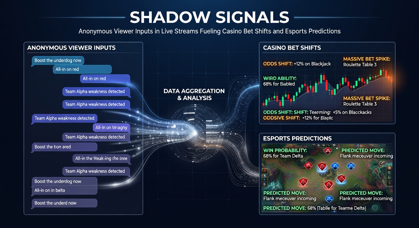 Live stream chat filled with anonymous viewer messages influencing betting odds on casino games and esports matches